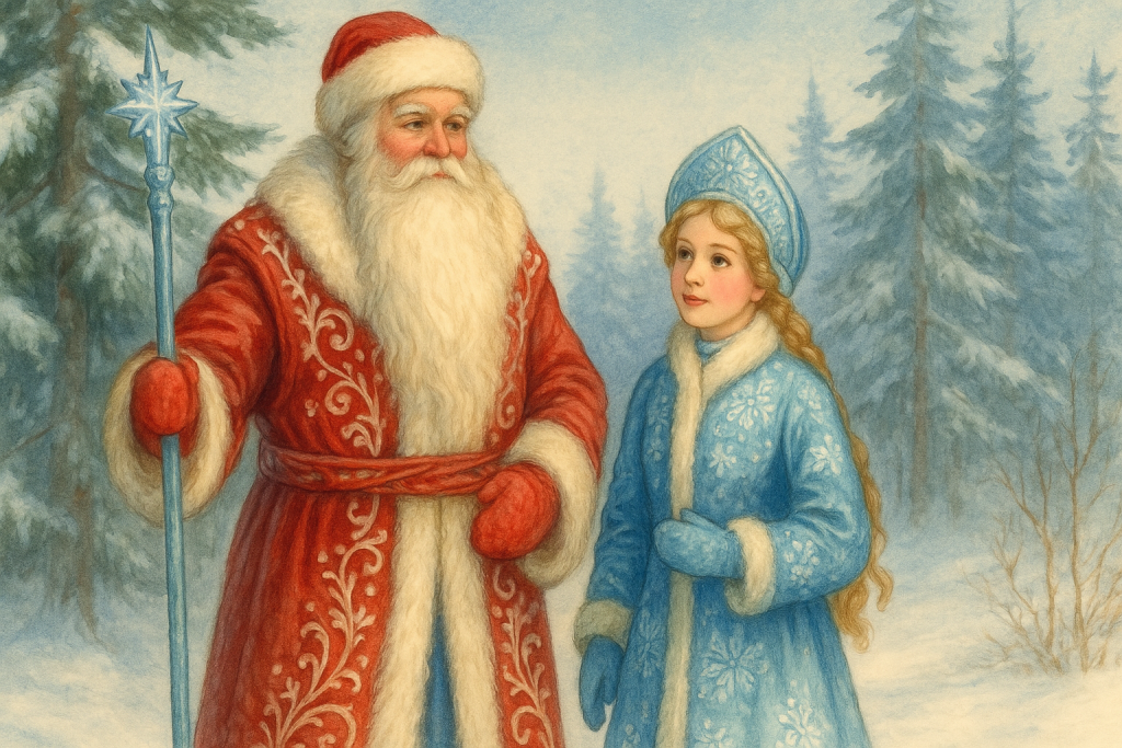 Ded Moroz and Snegurochka